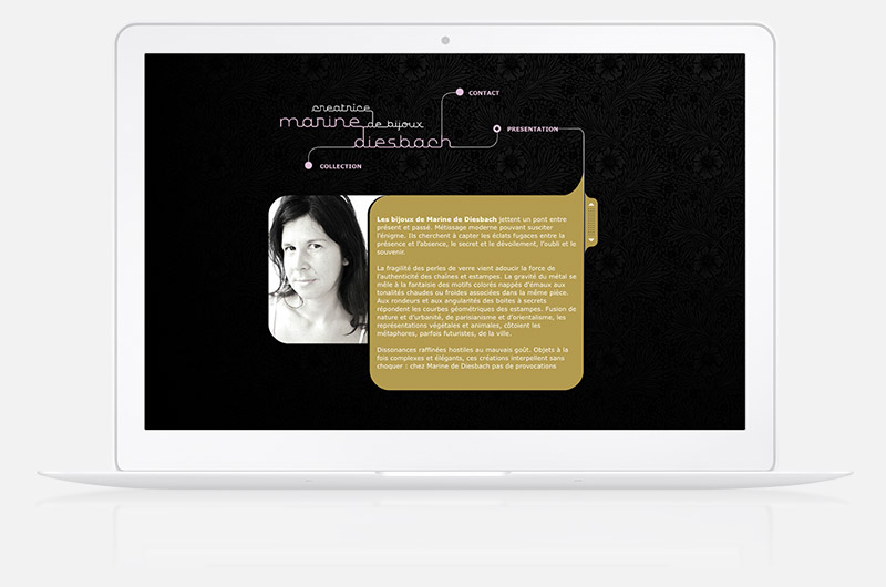 aesther : webdesign - Marine De Diesbach